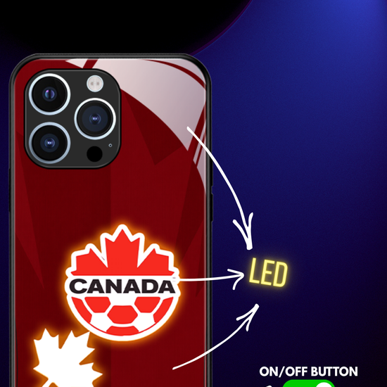 LED Light-Up iPhone Case - Canada World Cup Jerseys