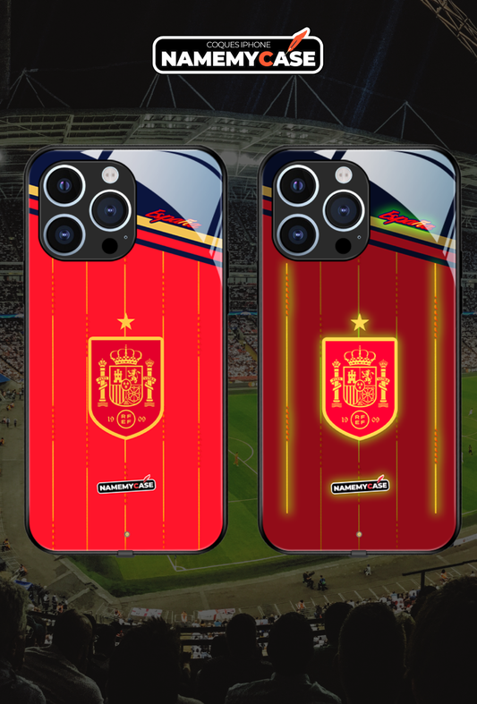 LED Light-Up iPhone Case - World Cup Jersey Spain