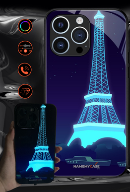 LED Light-Up iPhone Case - Eiffel Tower