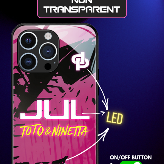 LED Light-Up iPhone Case- JUL Pink