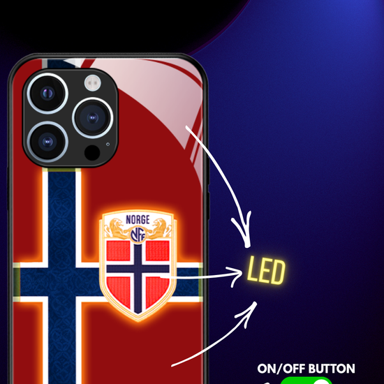 LED Light-Up iPhone Case - Norway World Cup Jerseys