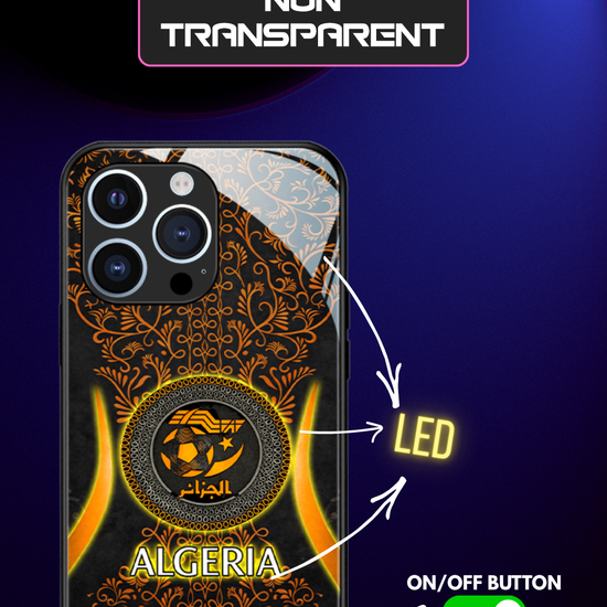 LED Light-Up iPhone Case- Algeria Orange
