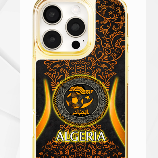 LED Light-Up iPhone Case- Algeria Orange