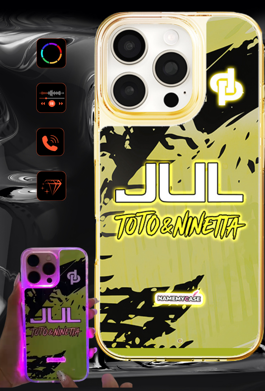 LED Light-Up iPhone Case- JUL Yellow
