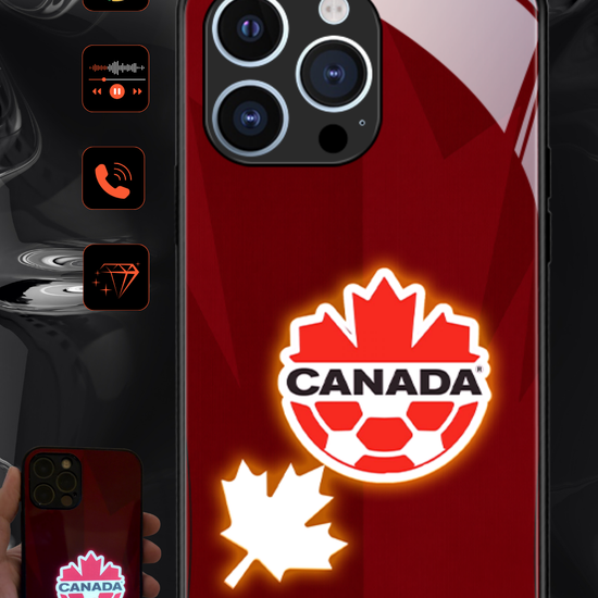 LED Light-Up iPhone Case - Canada World Cup Jerseys
