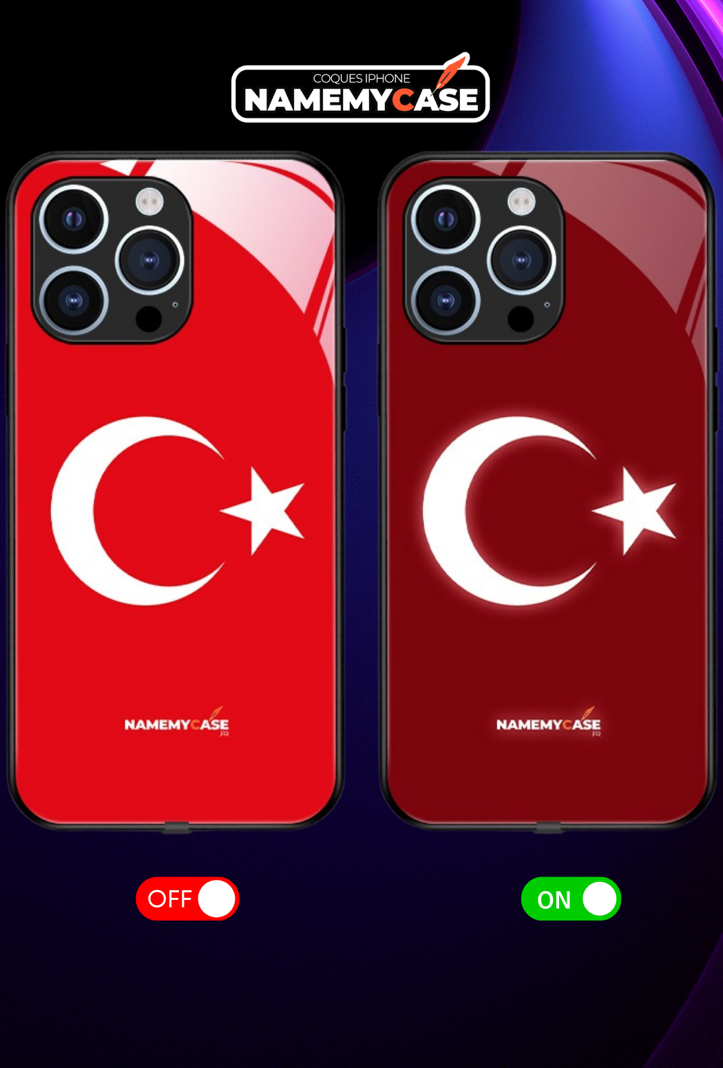 LED Light-Up iPhone Case - Turkey