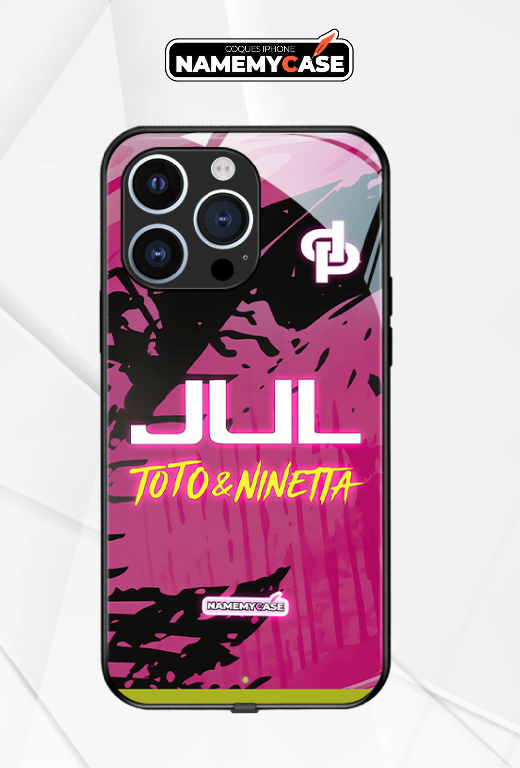 LED Light-Up iPhone Case- JUL Pink