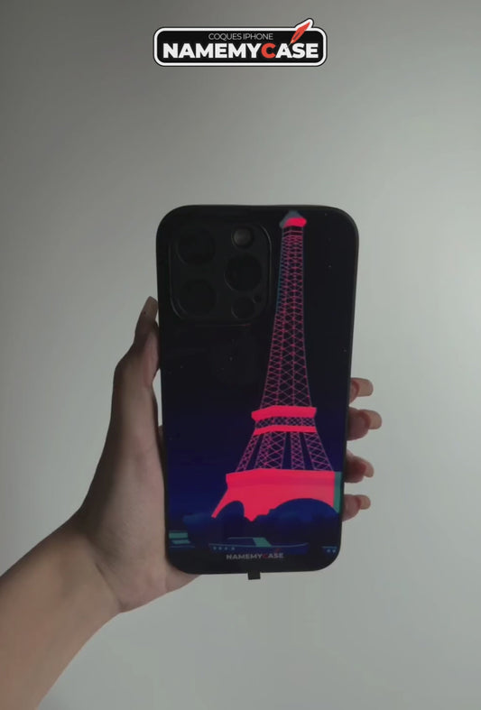 LED Light-Up iPhone Case - Eiffel Tower